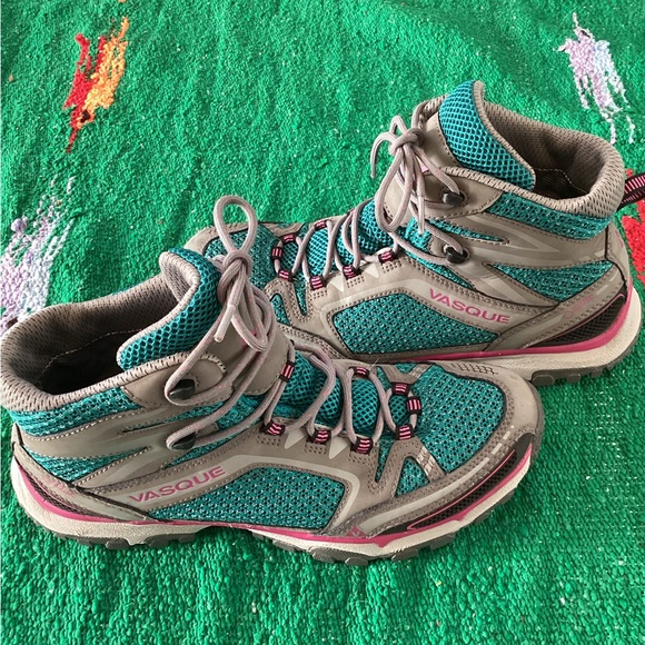 Vasque Inhaler II GTX Hiking Shoes Boots Womens 11 Green Gray High Top Lace Up - Picture 1 of 5